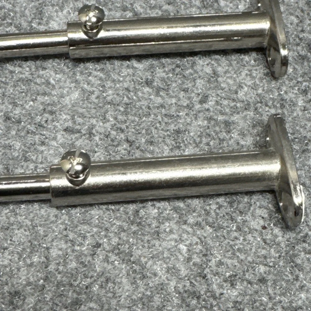 Curtain Brackets  Adjustable Closet Hanging Rod   Round Rod  Shower   Lot Of‎ 3
